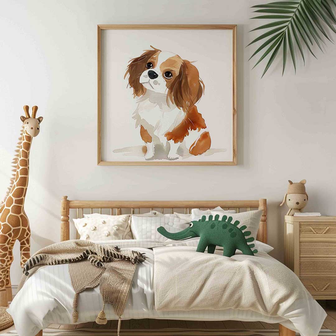 Hond met bruine vlekken Poster