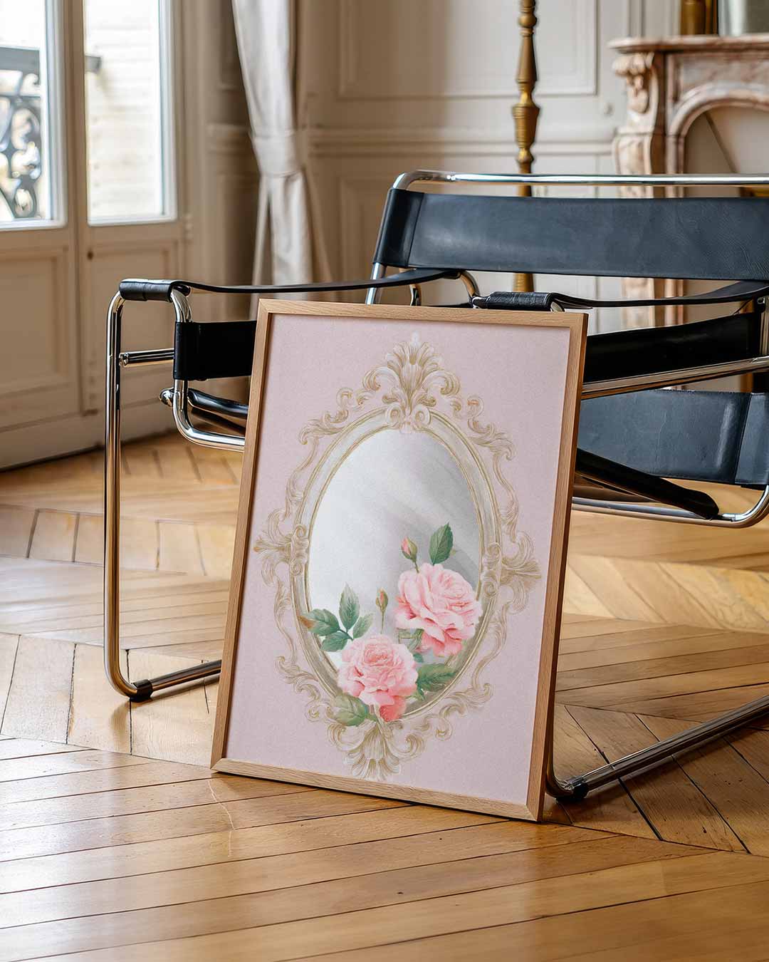 Romantische Rozen Spiegelposter-WallArtistic