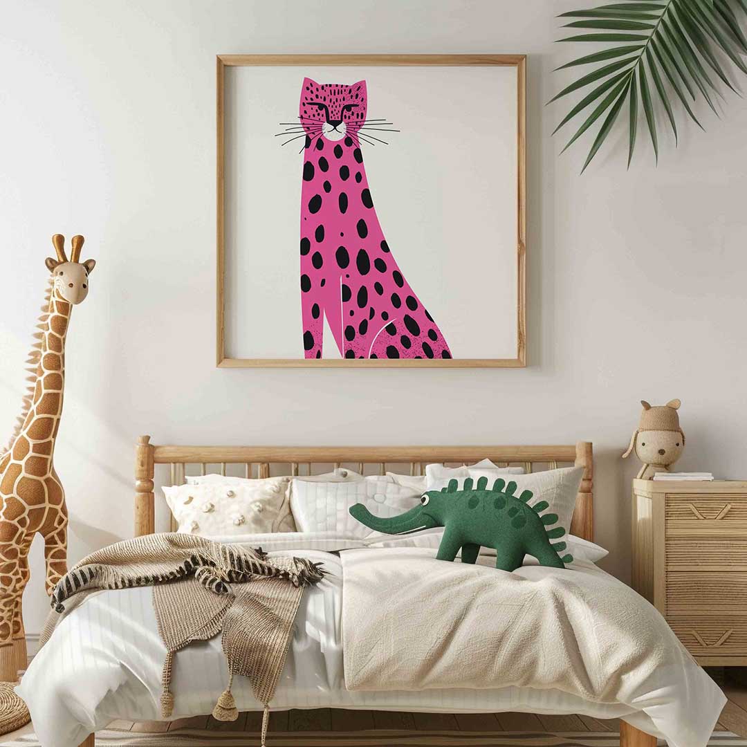 Roze luipaard Poster