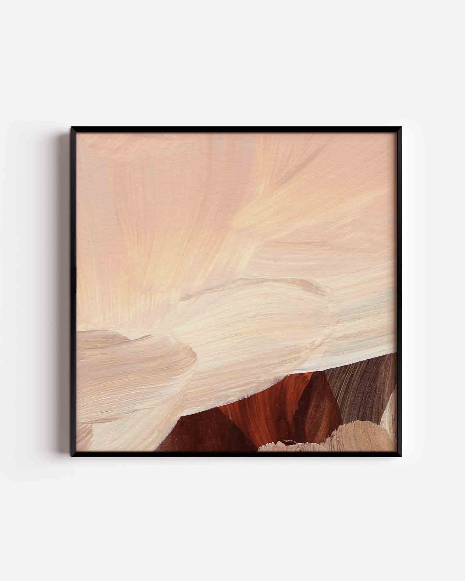 Abstracte penseelstreken Poster