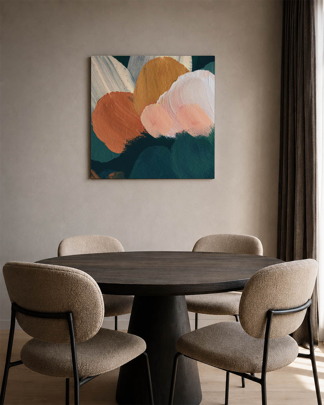Organische kleurencompositie Kunstwerk