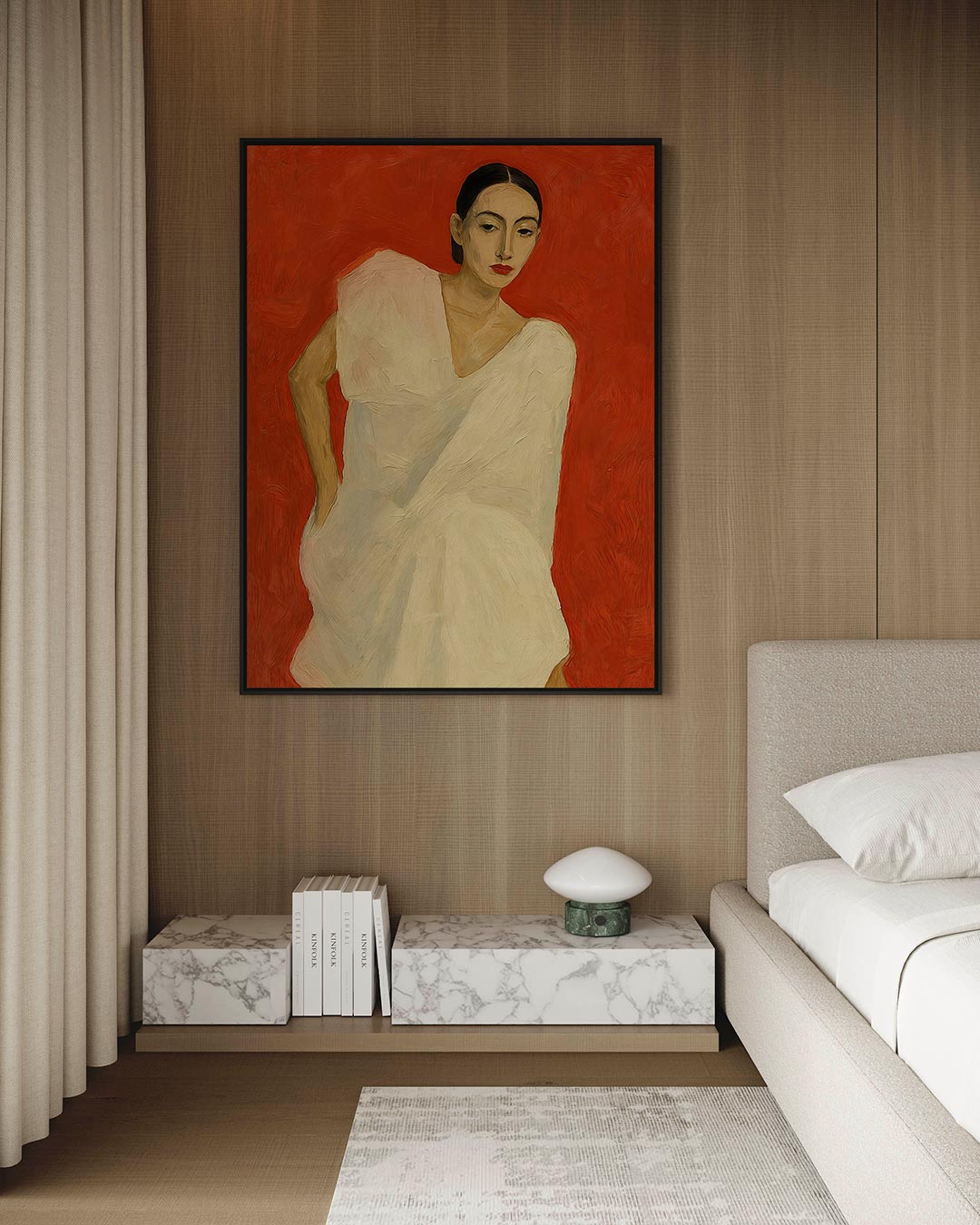 Vrouwelijk portret Kunstwerk
