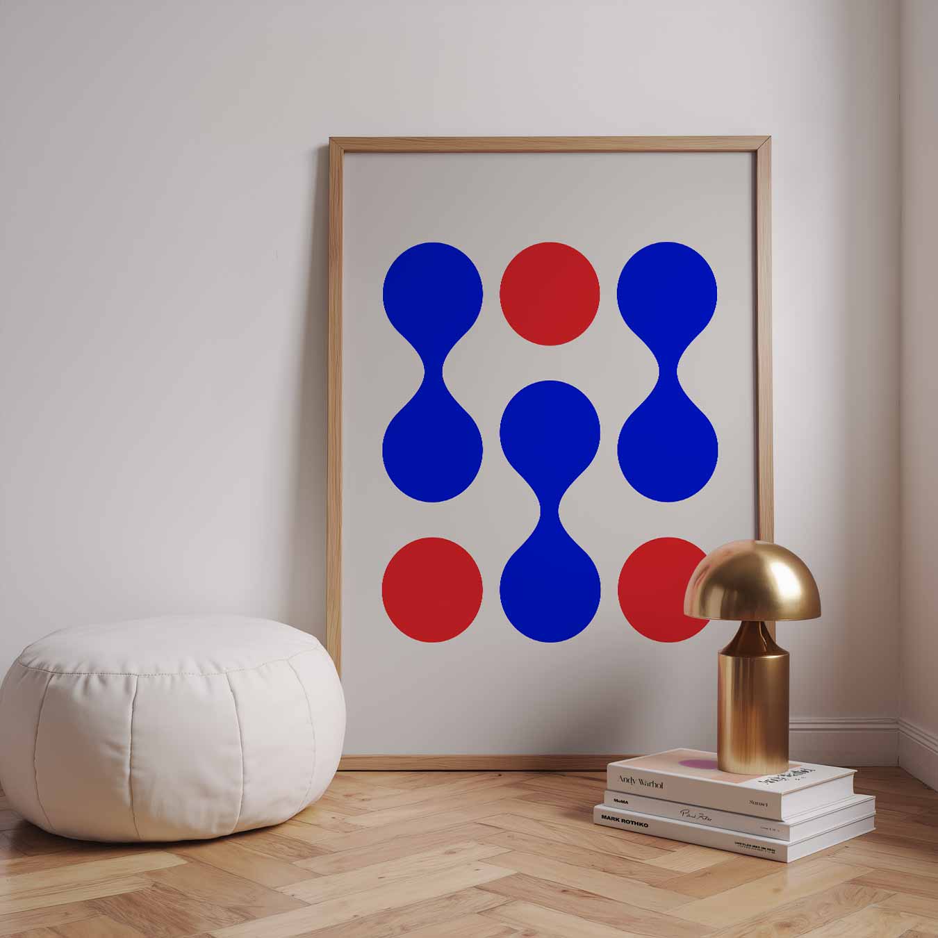 Abstracte Moderne Cirkelpatronen Poster-WallArtistic