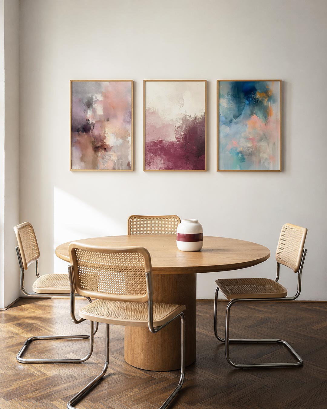 Zachte kleurvlakken Posterset