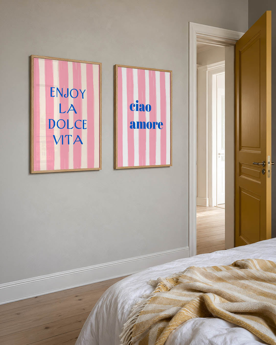 Strepen en woorden Posterset