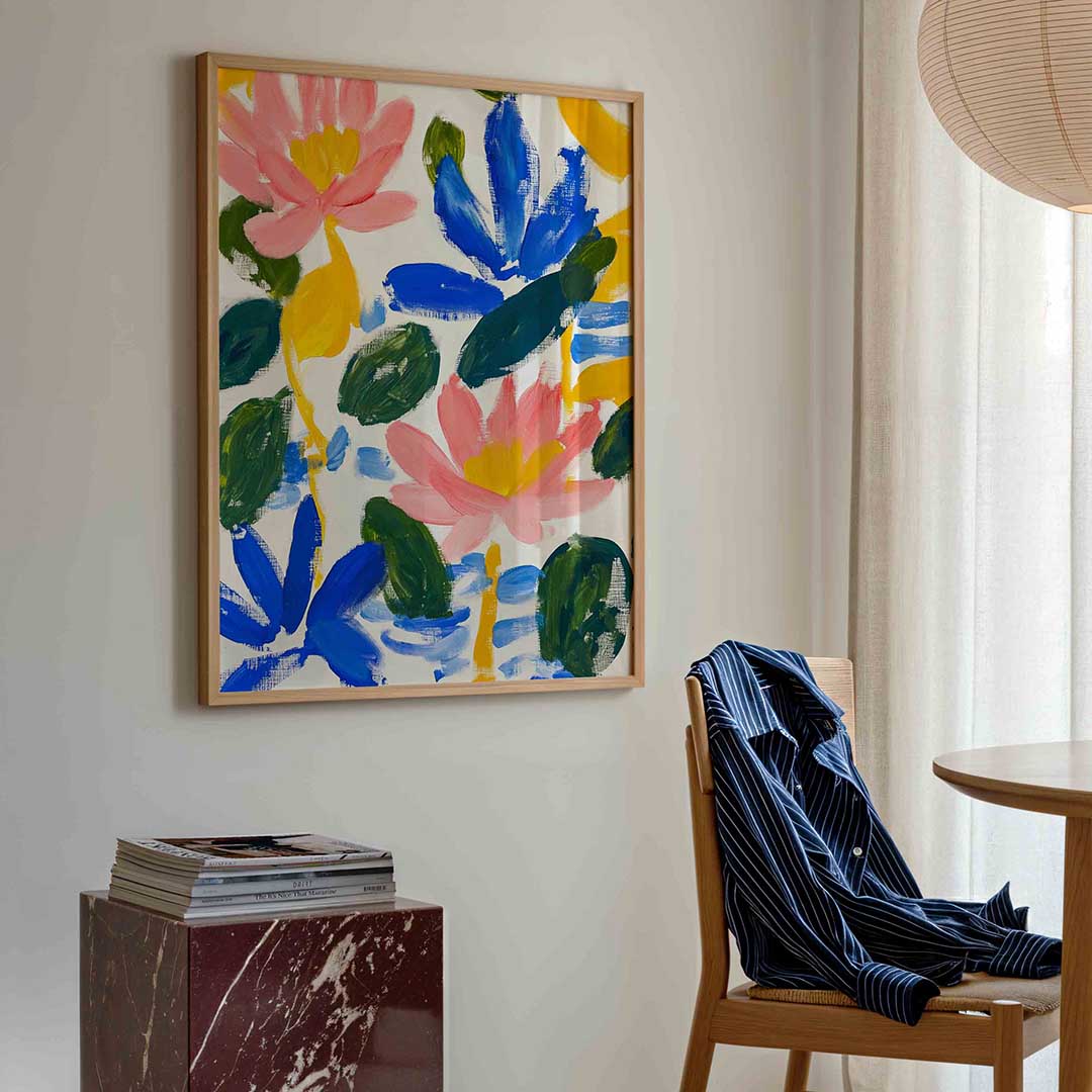 Bloemen en bladeren Poster