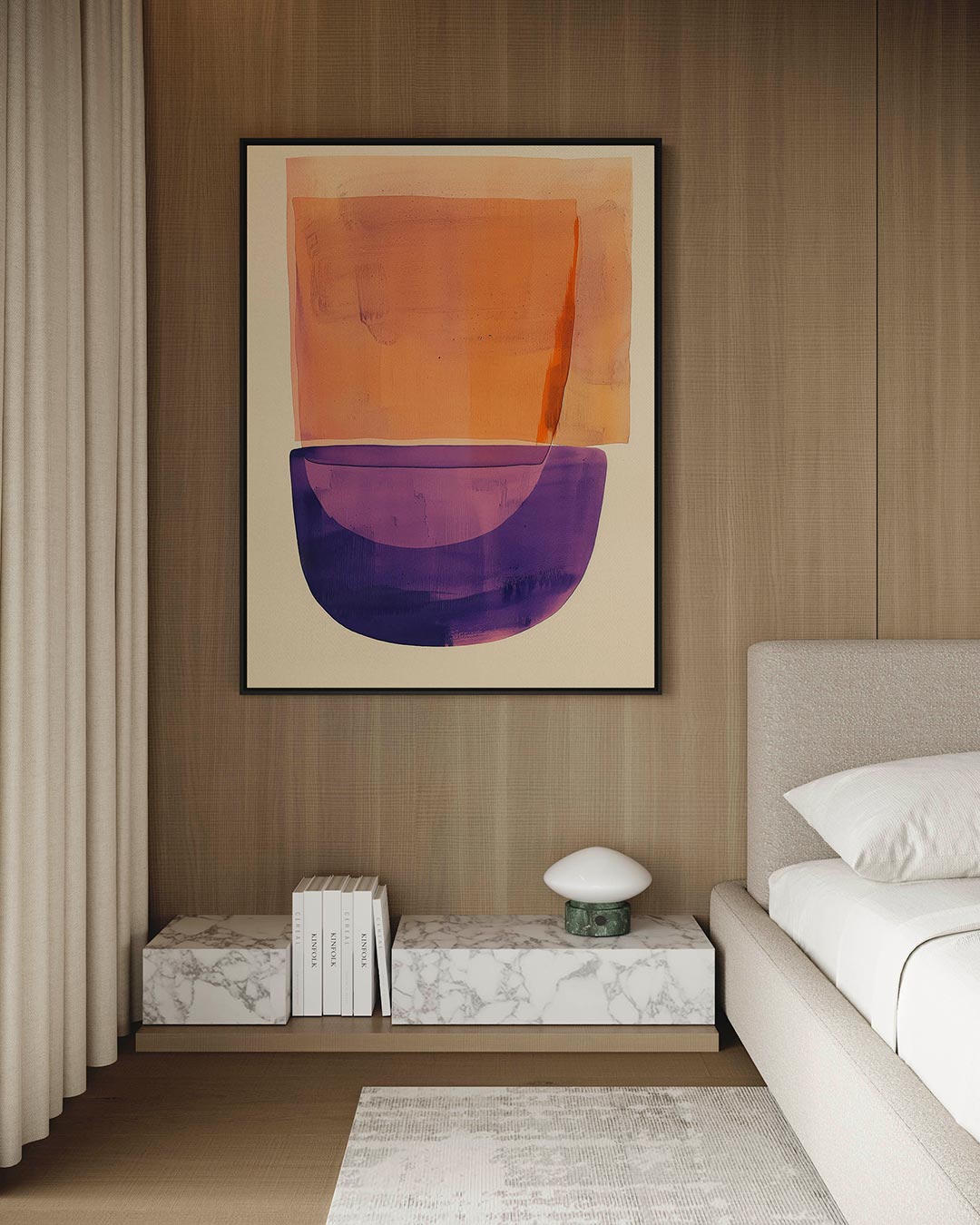 Geometrische kleurencompositie Kunstwerk