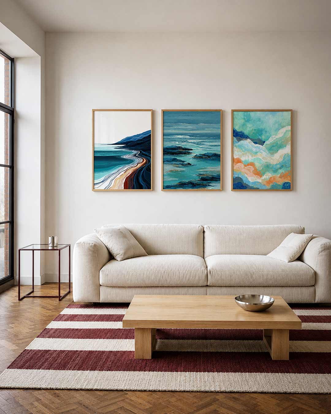 Golvend lijnenspel Posterset