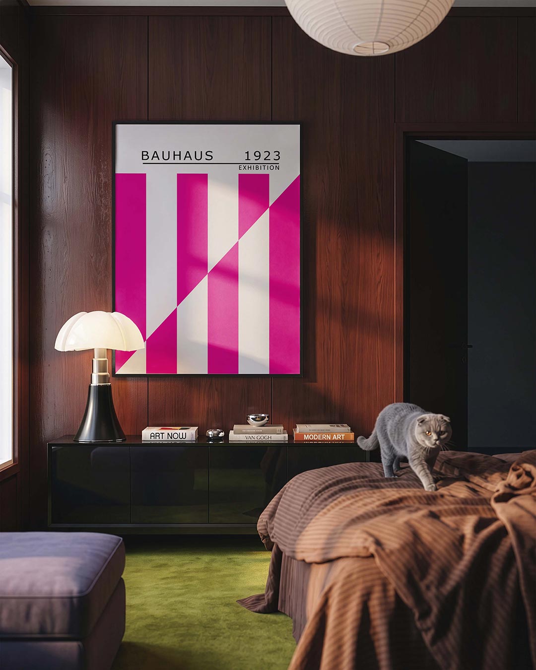 Kleurvlakken en lijnen Poster
