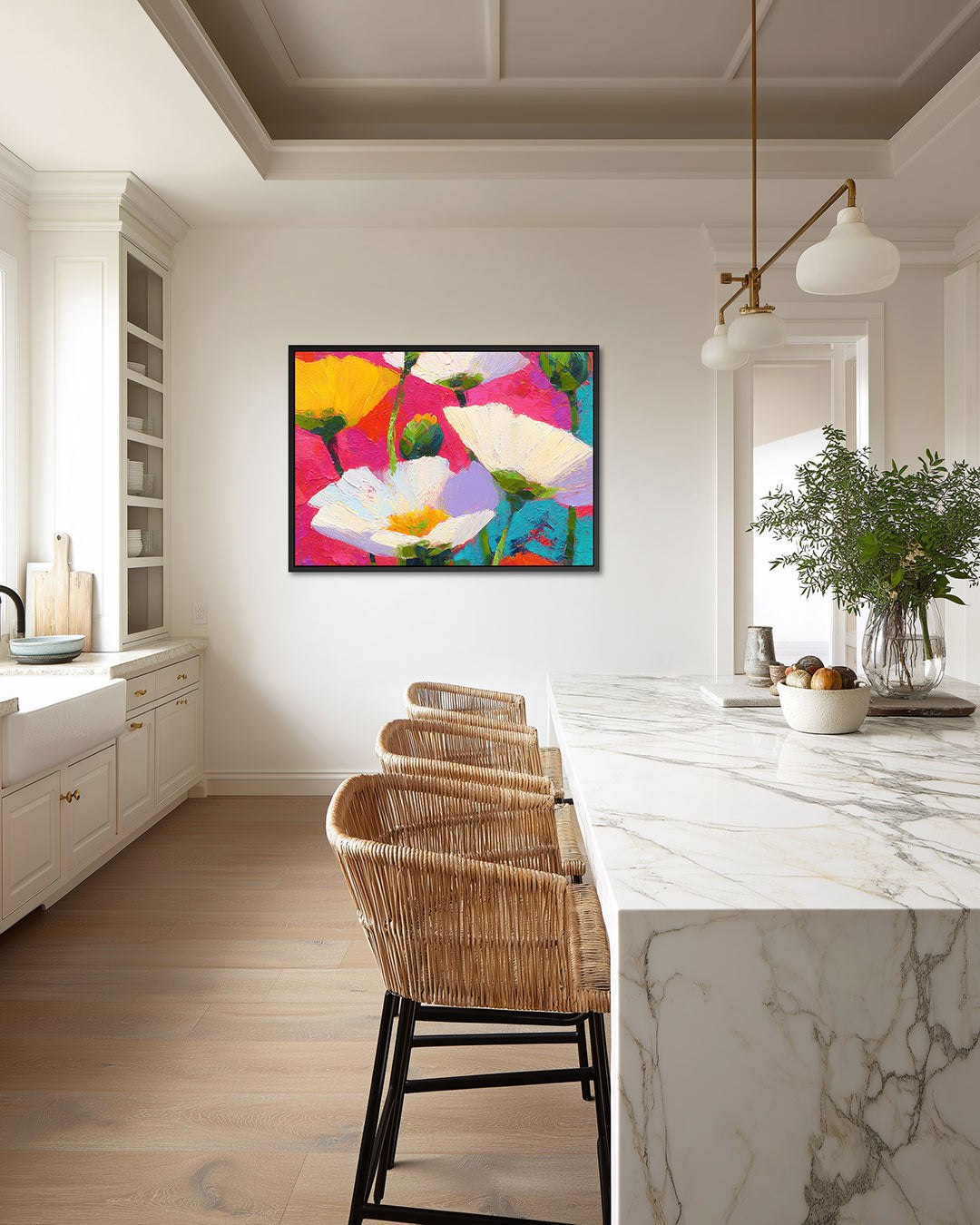 Kleurrijke bloemenpracht Kunstwerk