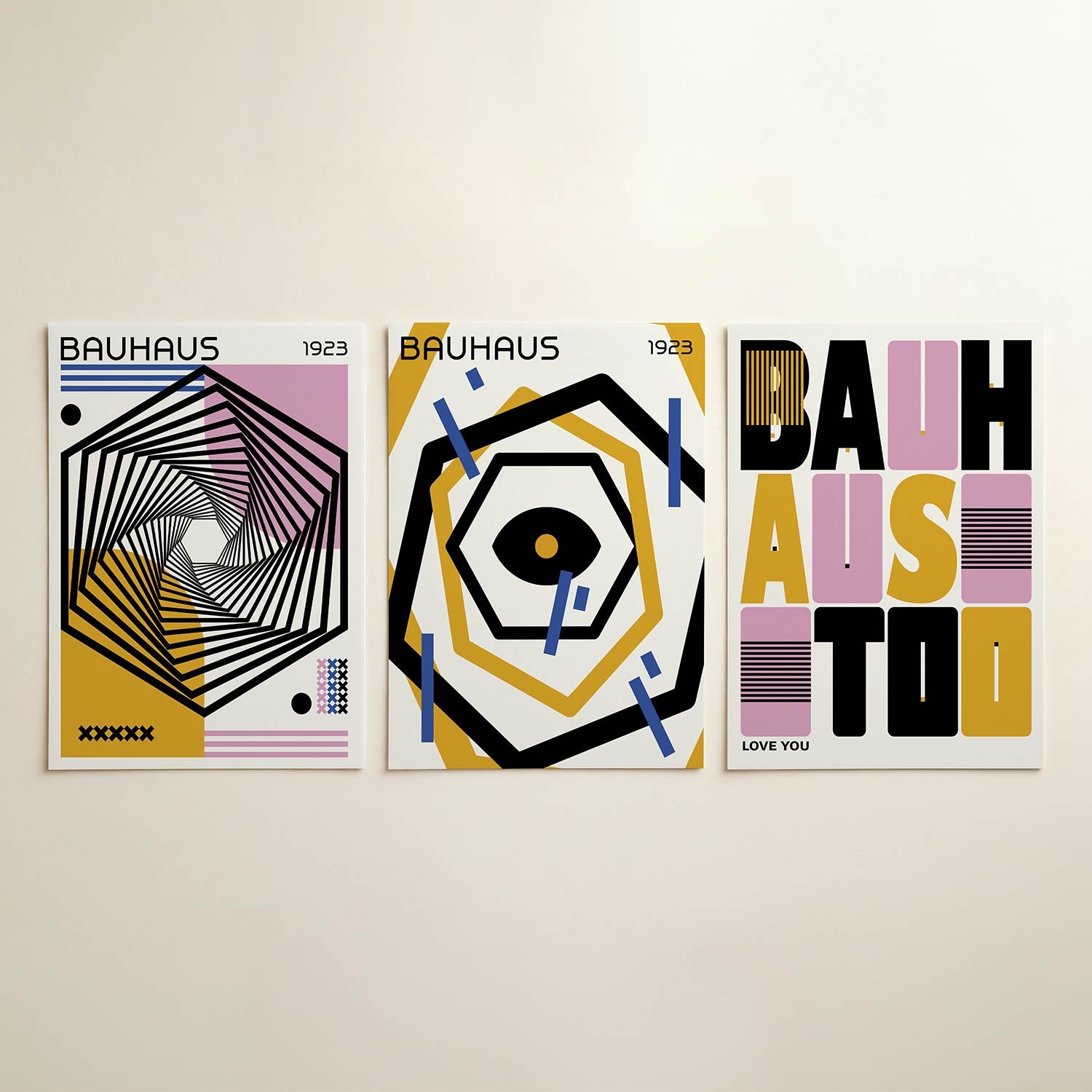 Vorm en kleurenspel Posterset