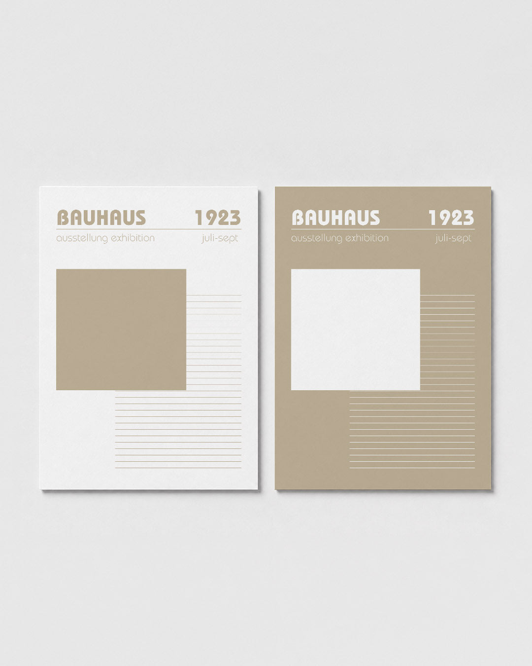 Strakke lijnenspel Posterset