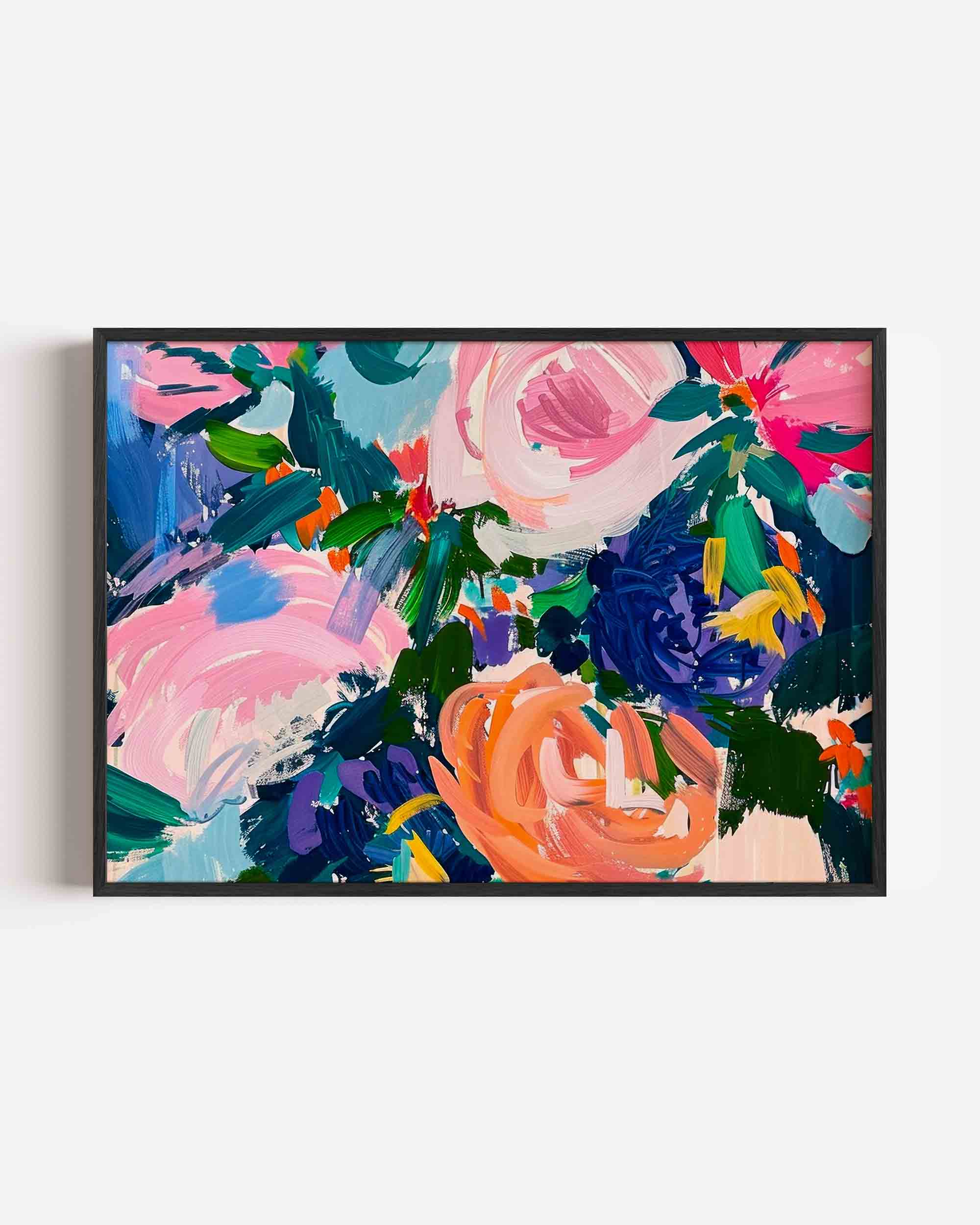 Bloemen en bladeren Poster
