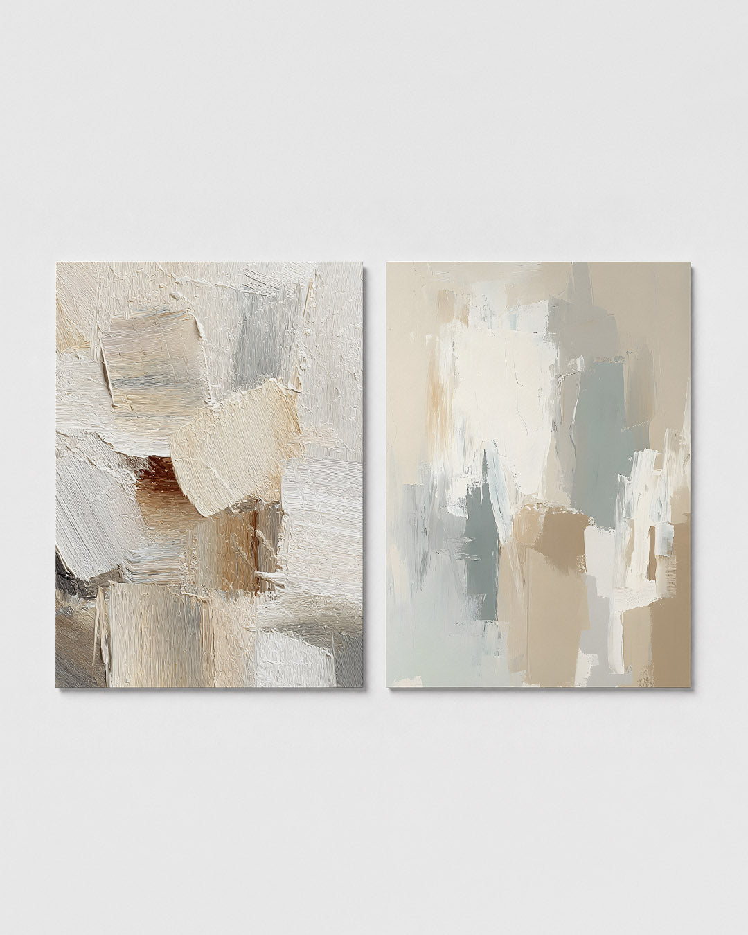 Textuur en neutrale vlakken Posterset