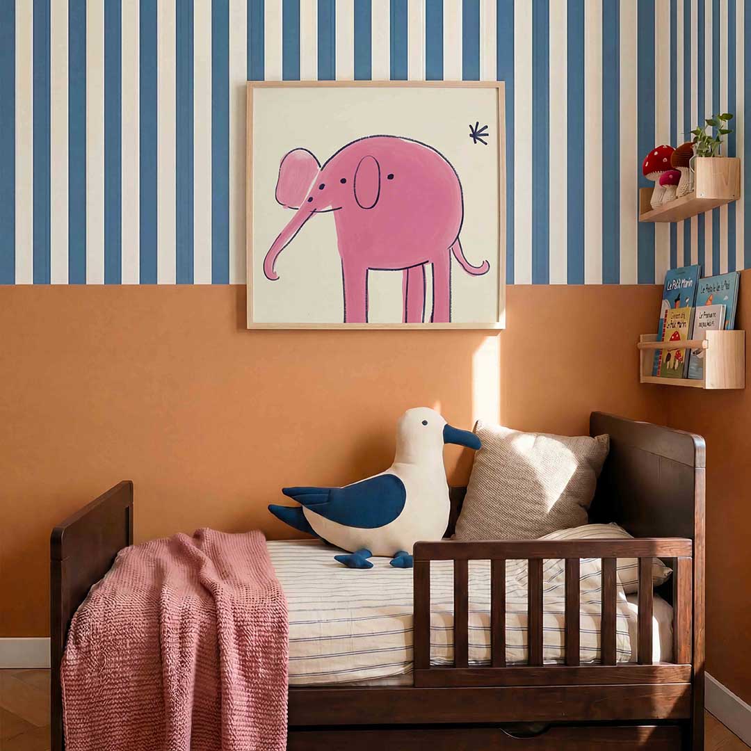 Roze olifant Poster