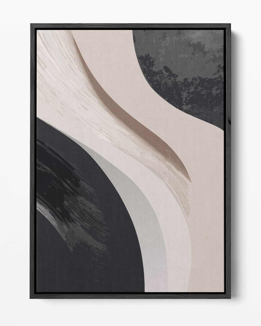 Organische Stroom van Contrast Kunstwerk-canvas-dibond-plexiglas-wanddecoratie-WallArtistic