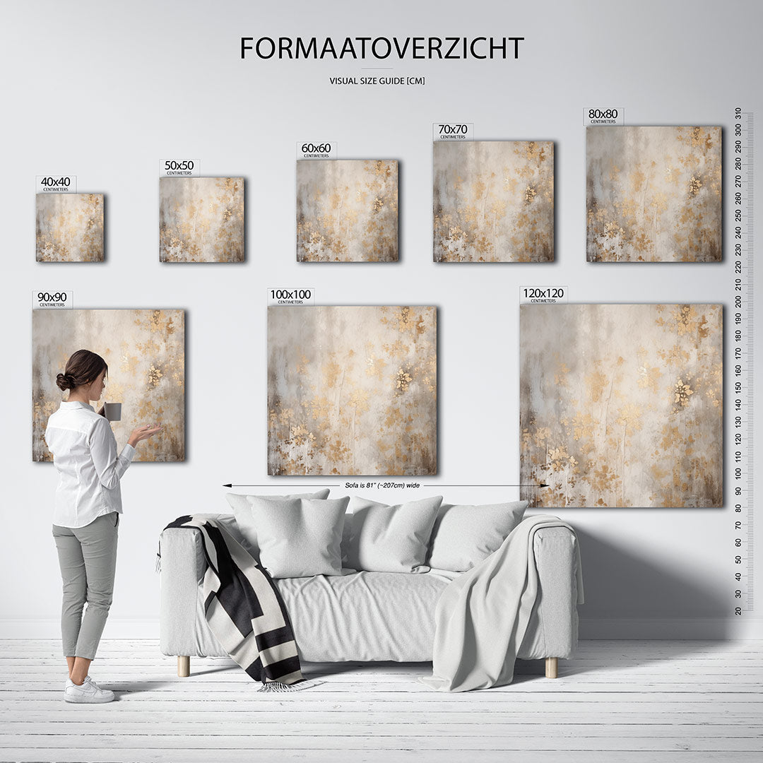 Bloemrijke nevel Kunstwerk