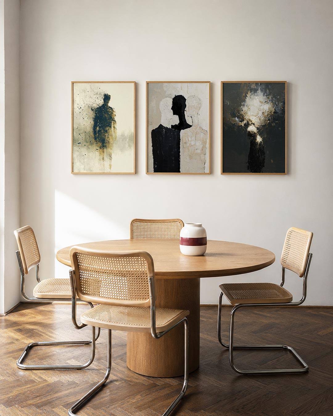 Vervagende silhouet Posterset