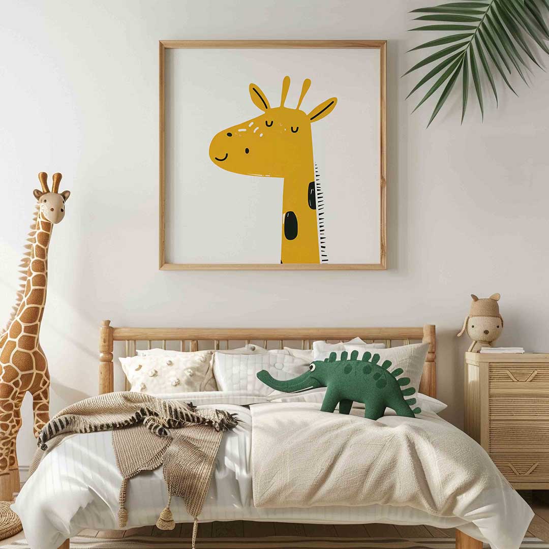 Slapende giraffe Poster