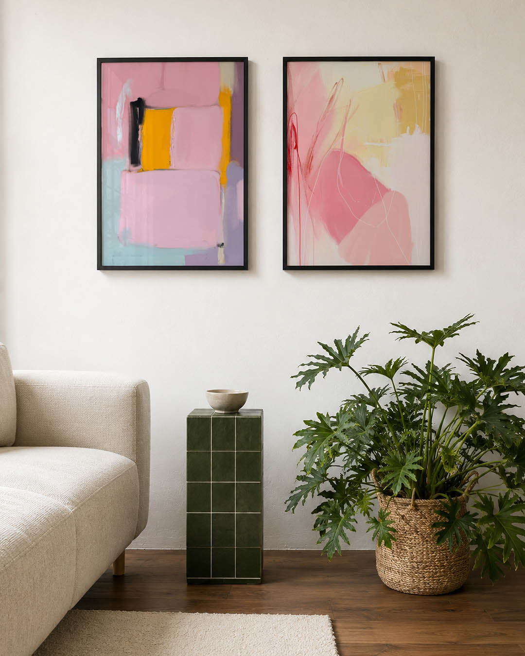 Kleurvlakken en lijnen Posterset