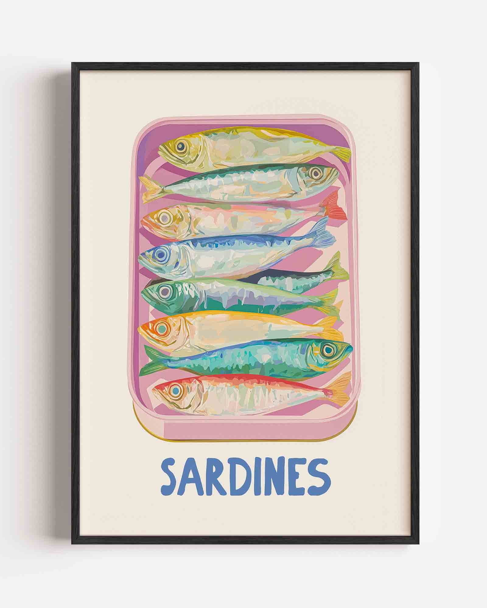 Sardines in blik Poster