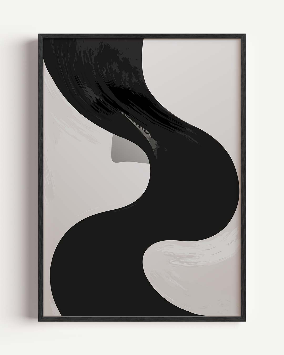 Stijlvolle Abstracte Haarstroom Poster-WallArtistic