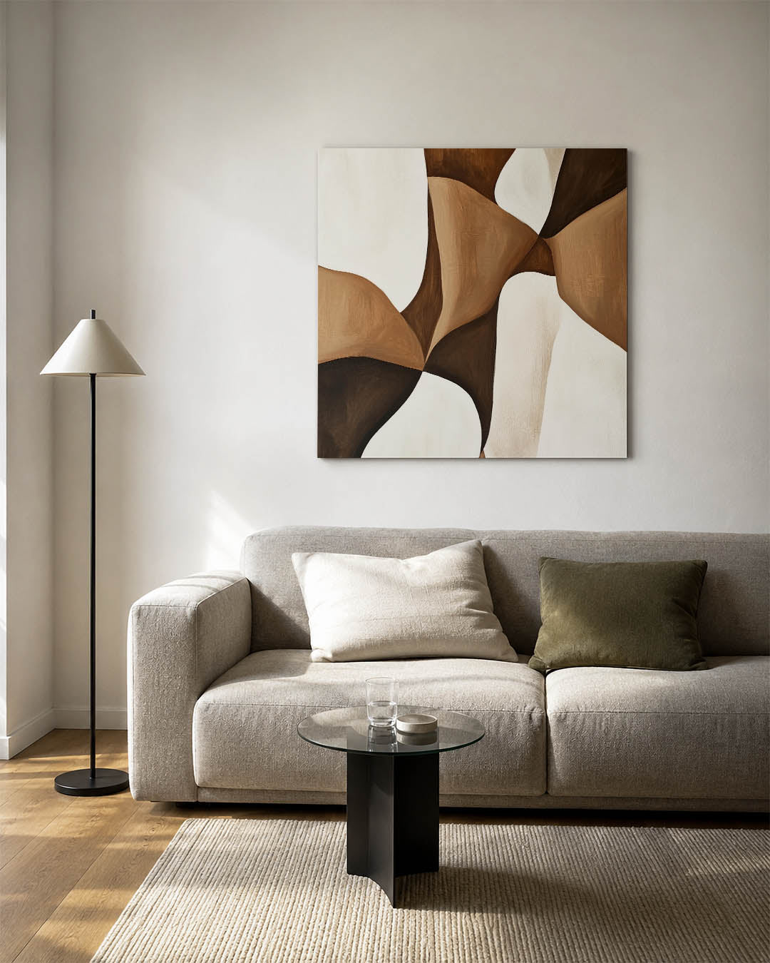 Organische vormen compositie Kunstwerk