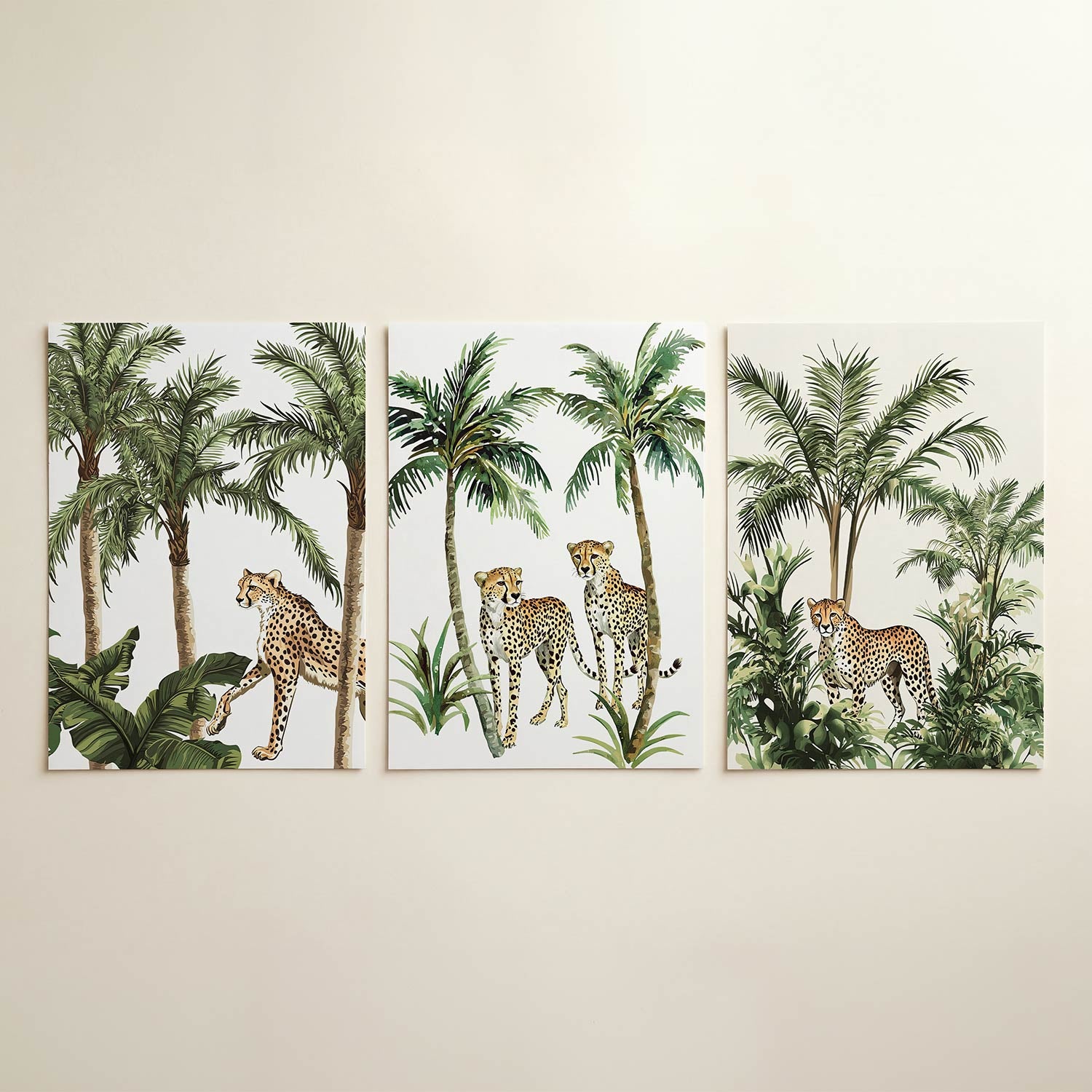 Jungle en jachtluipaard Posterset