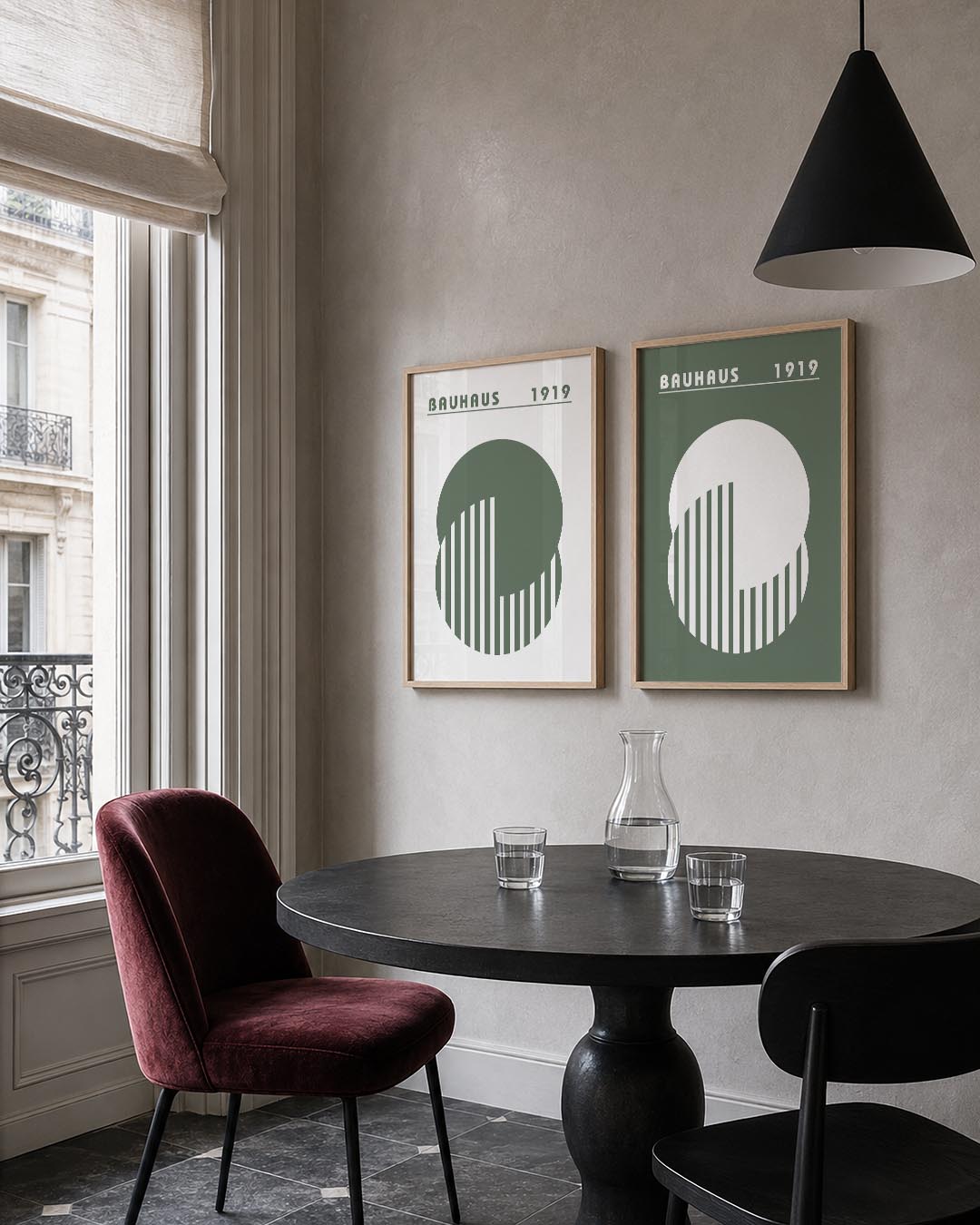 Cirkel en strepen Posterset