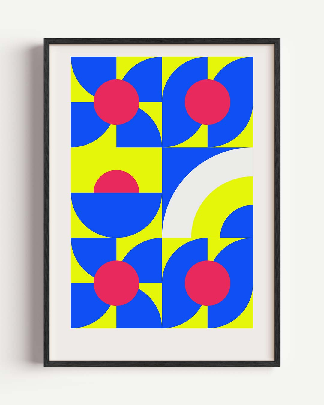 Vrolijke Geometrische Kunstposter-WallArtistic