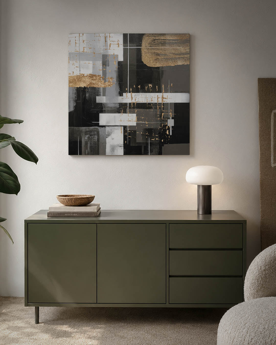 Gelaagde compositie Kunstwerk