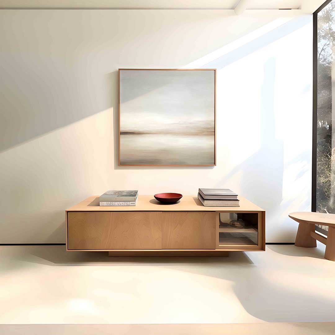 Landschap in zachte tinten Poster