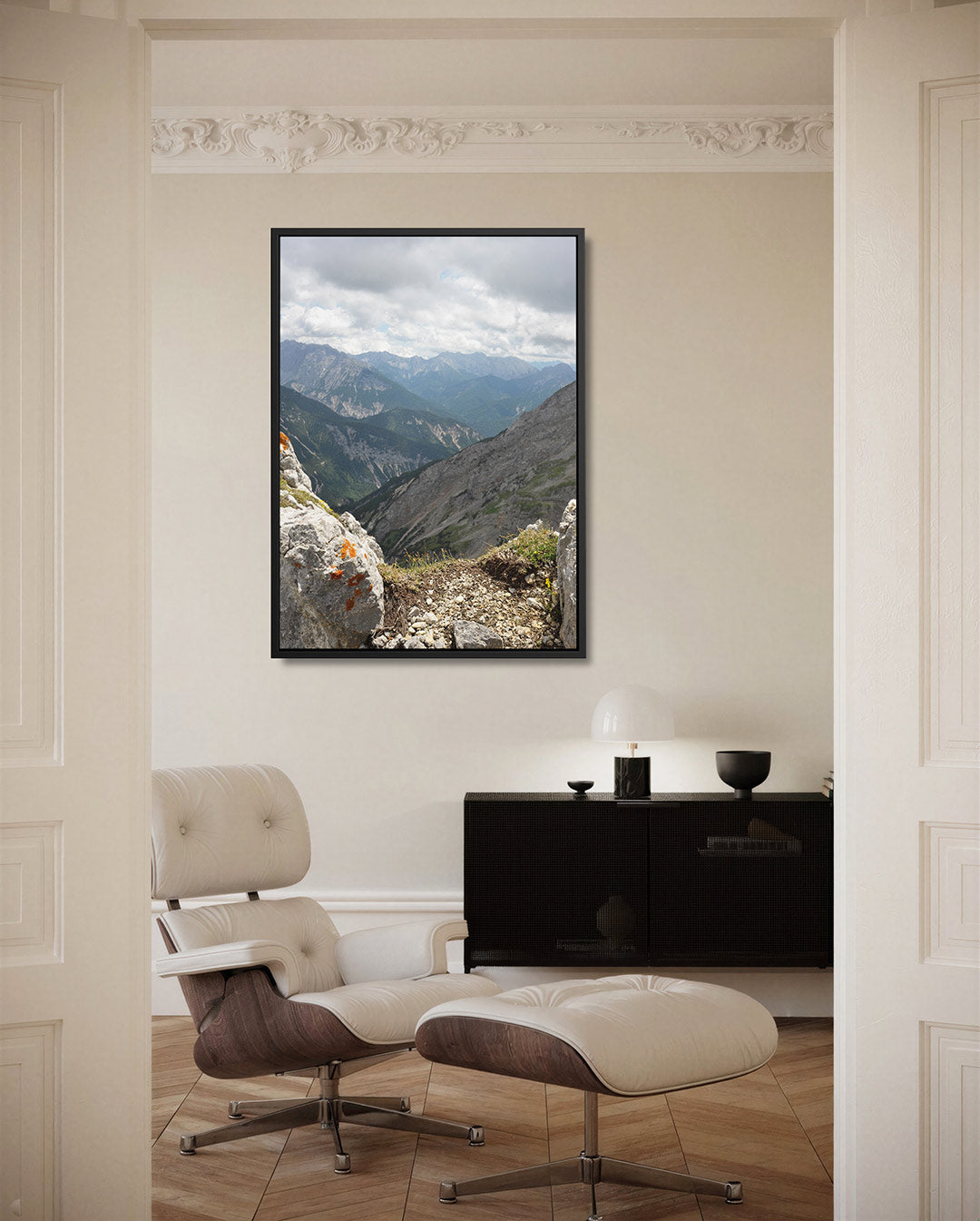 Berglandschap met rotsen Kunstwerk