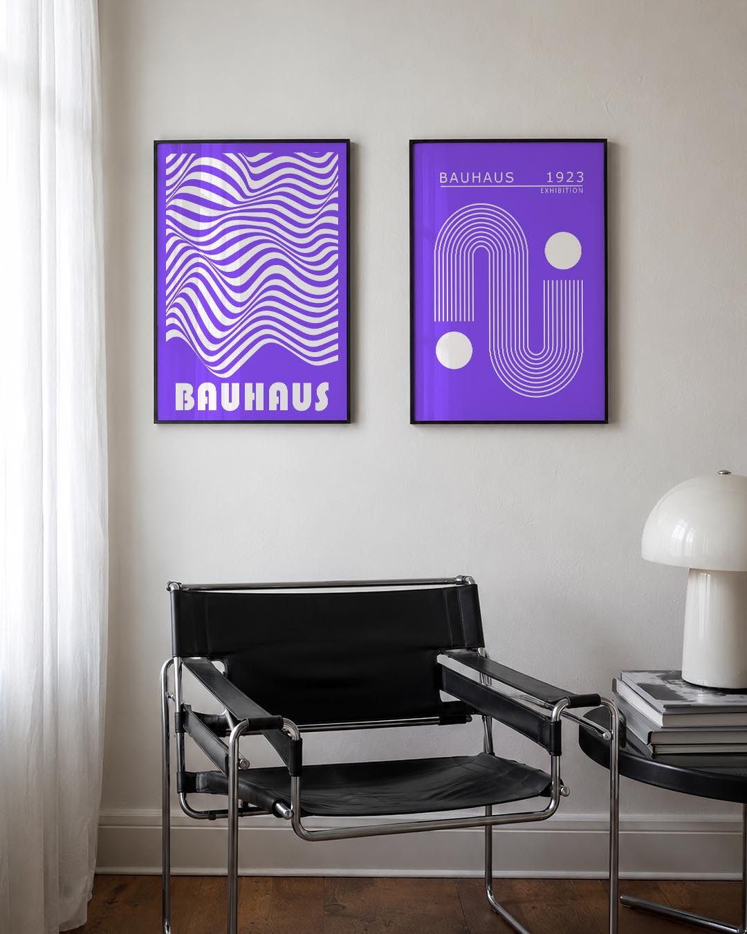 Golvend lijnenspel Posterset