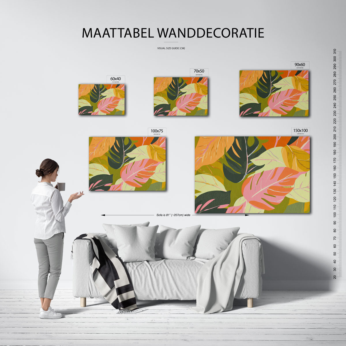 Vrolijke bladeren Kunstwerk