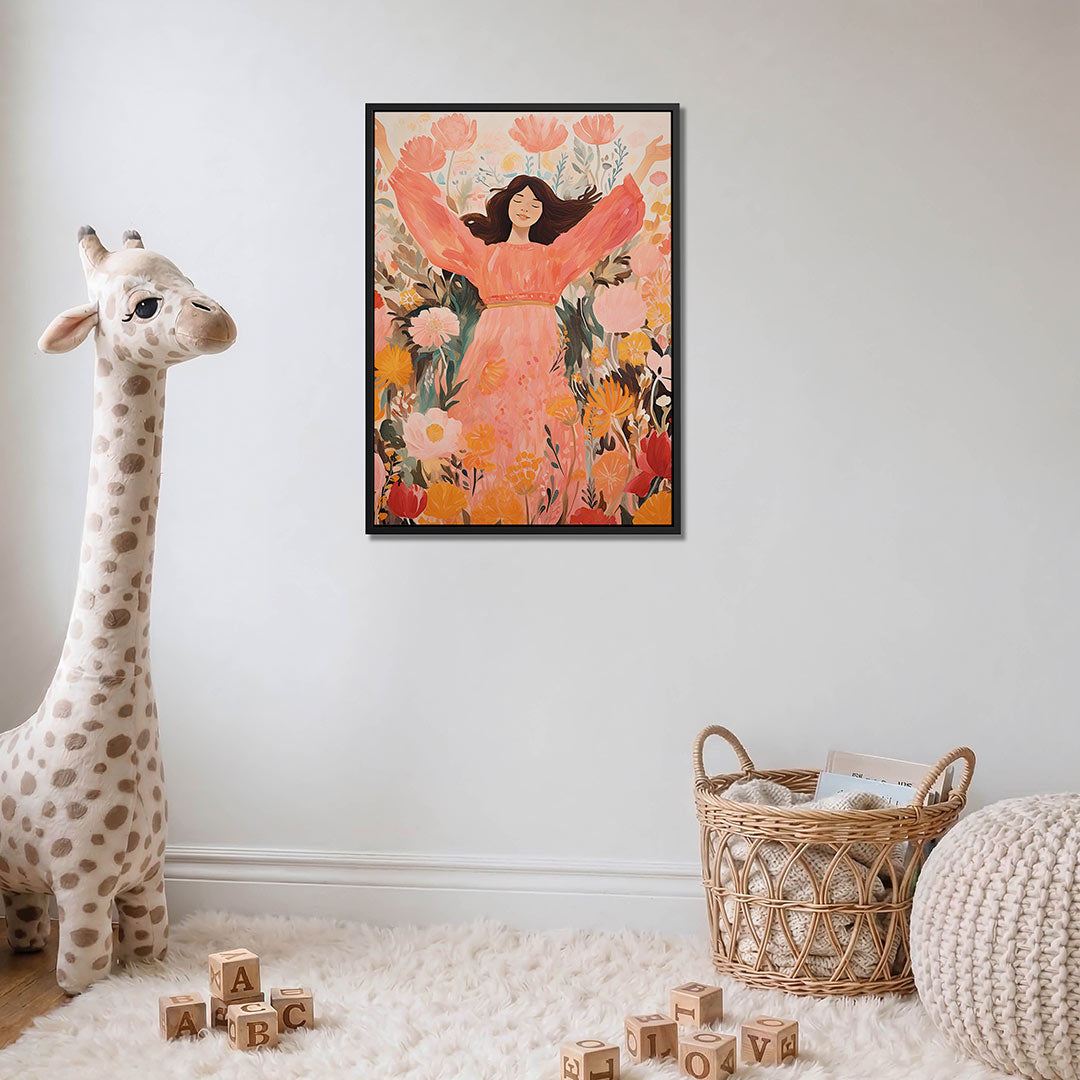 Vrolijke bloemenpracht Kunstwerk