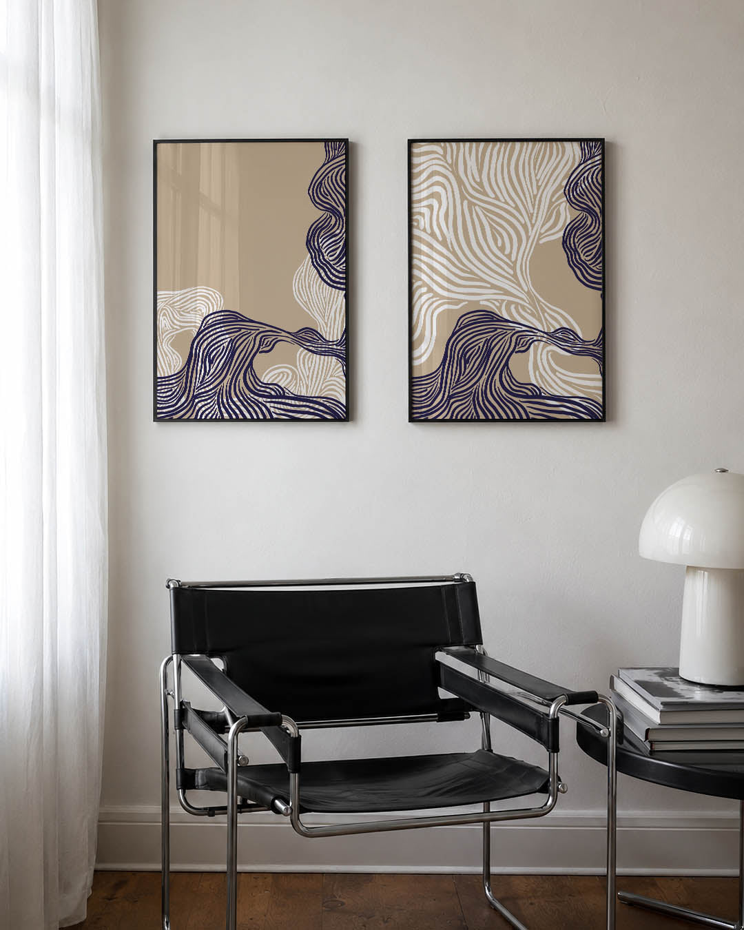 Lijnenspel en vormen Posterset