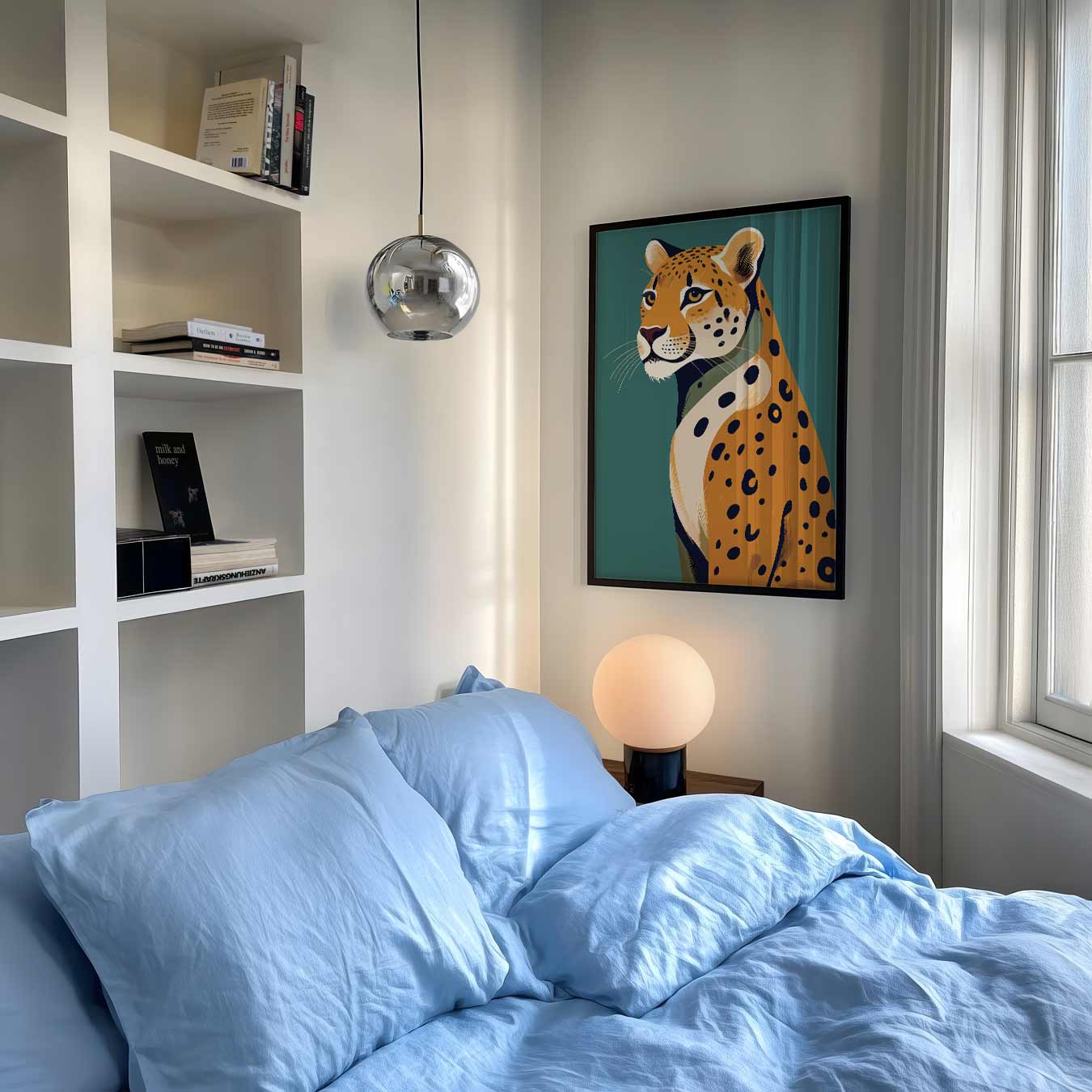 Elegante Luipaard Poster-WallArtistic