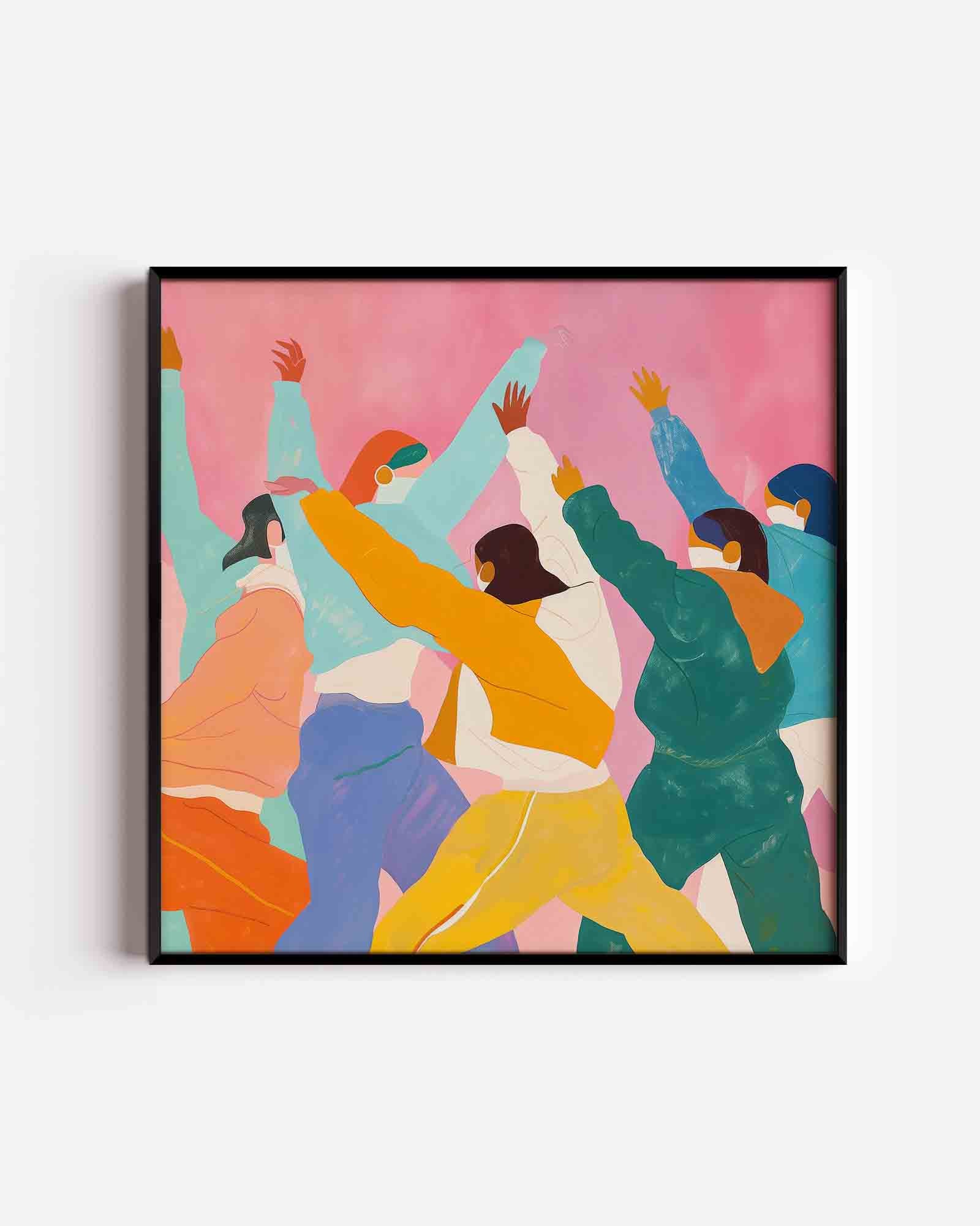Dansende figuren Poster