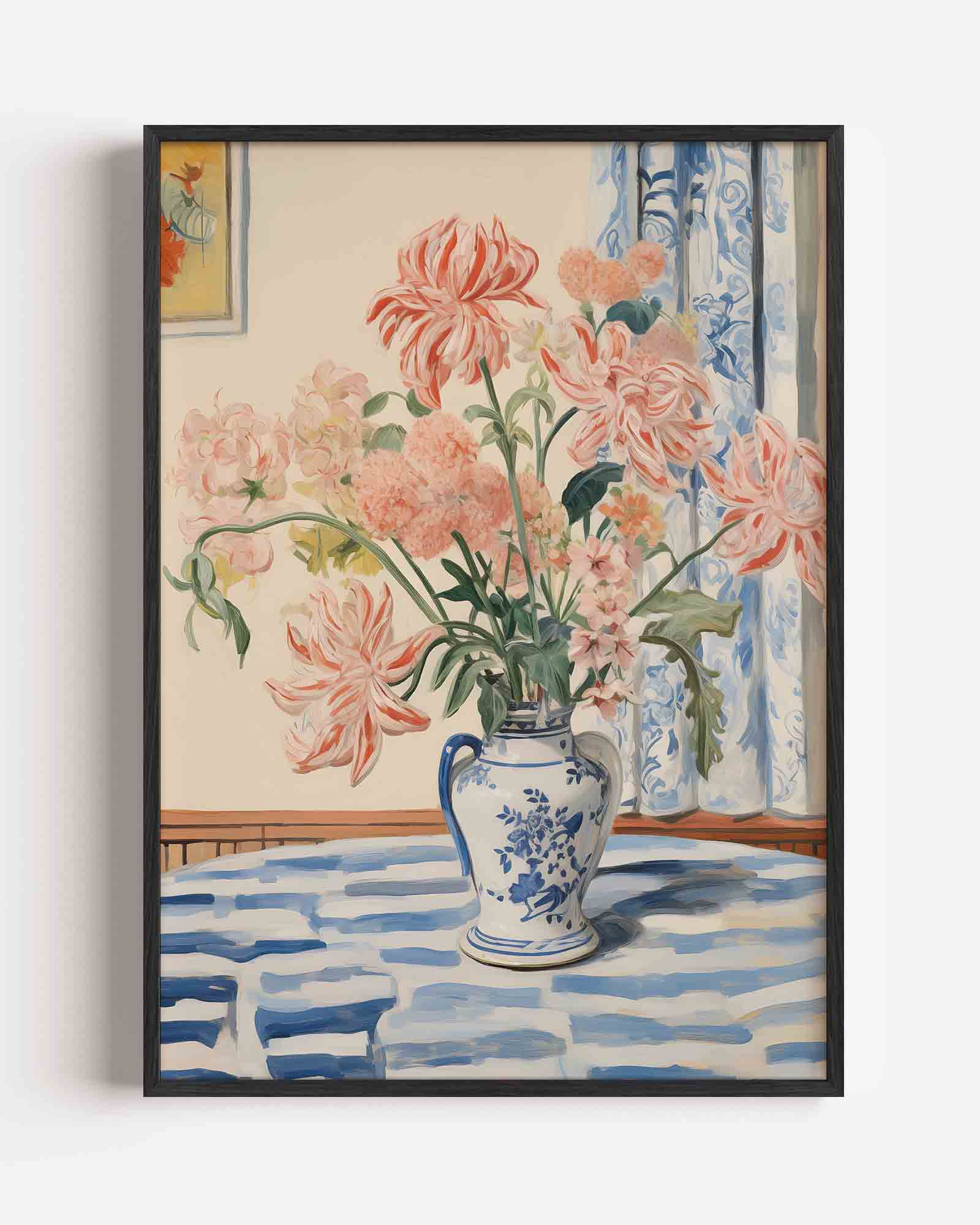 Bloemen in vaas Poster