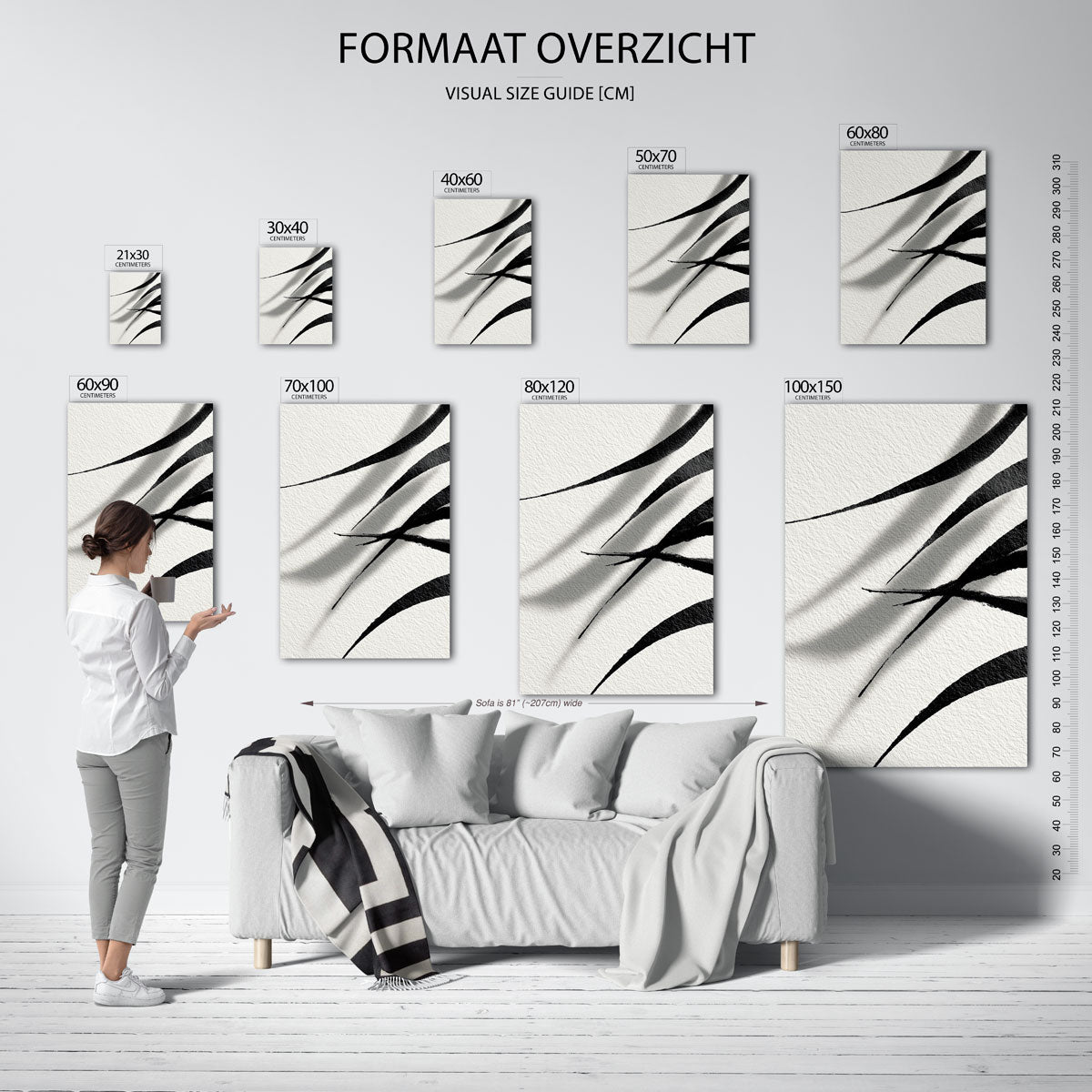 Abstracte lijnen Poster