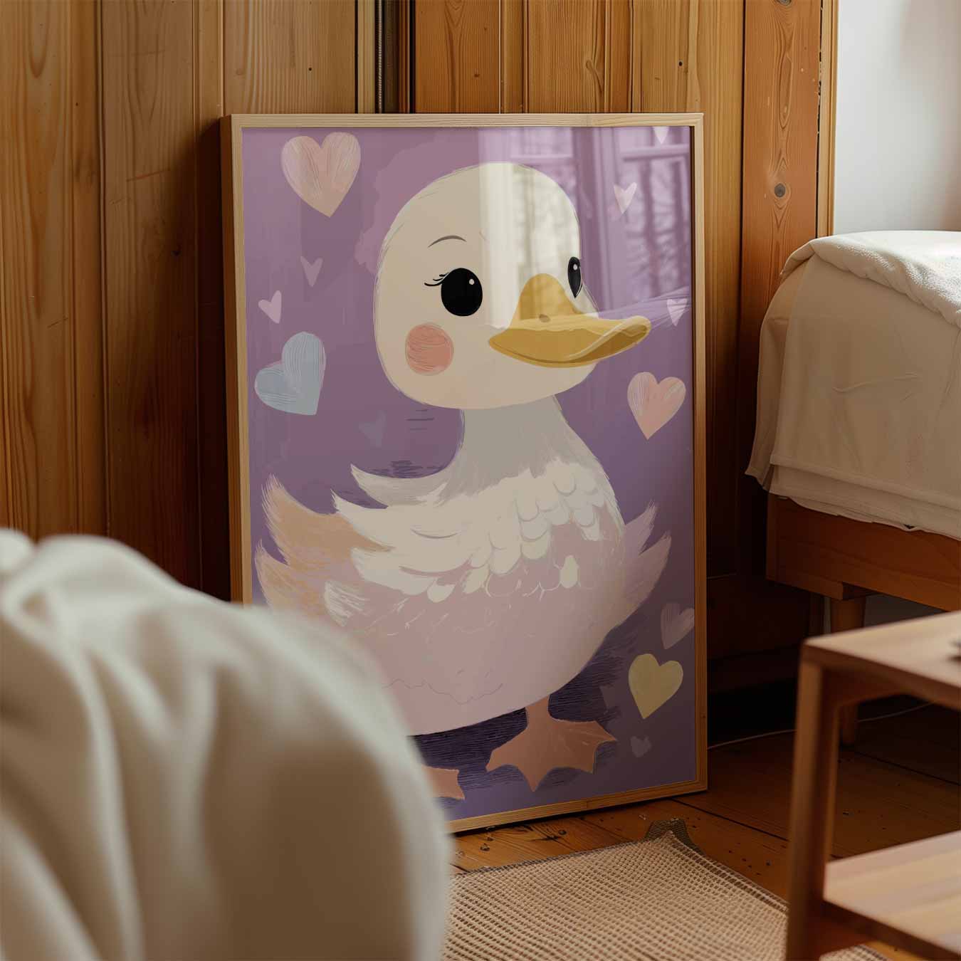 Schattige Eend Decoratieve Poster-WallArtistic