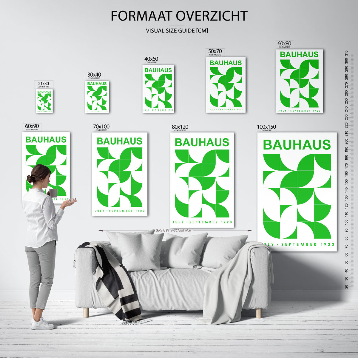 Vormritme en kleur Poster