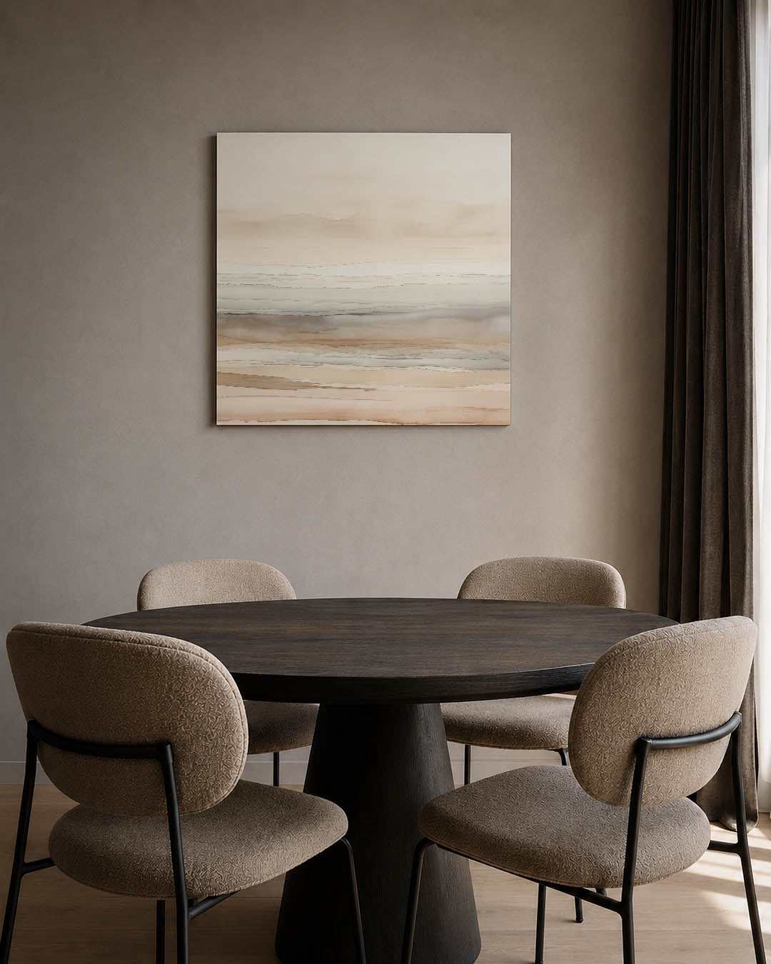 Zachte lijnen landschap Kunstwerk