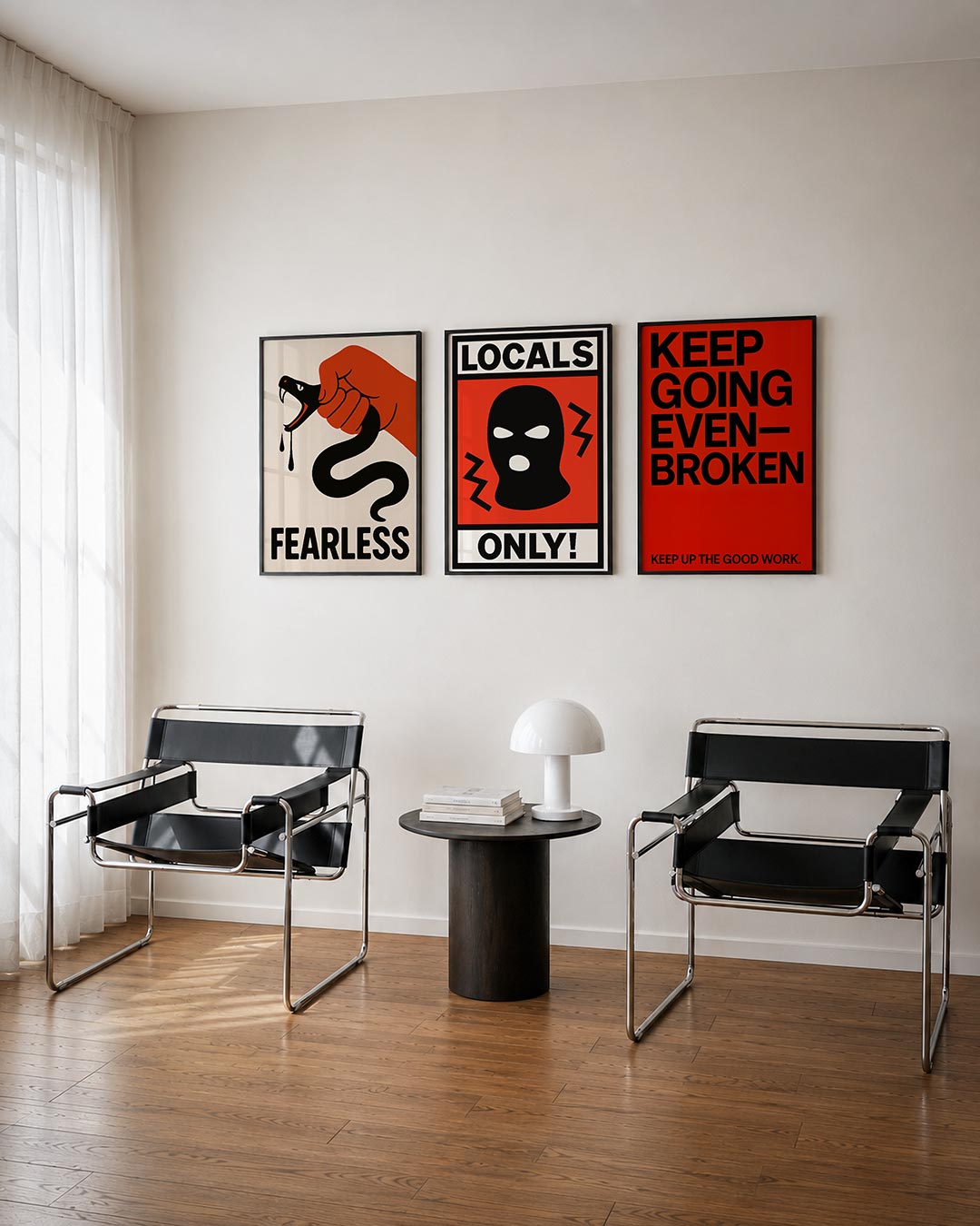 Krachtige greep Posterset