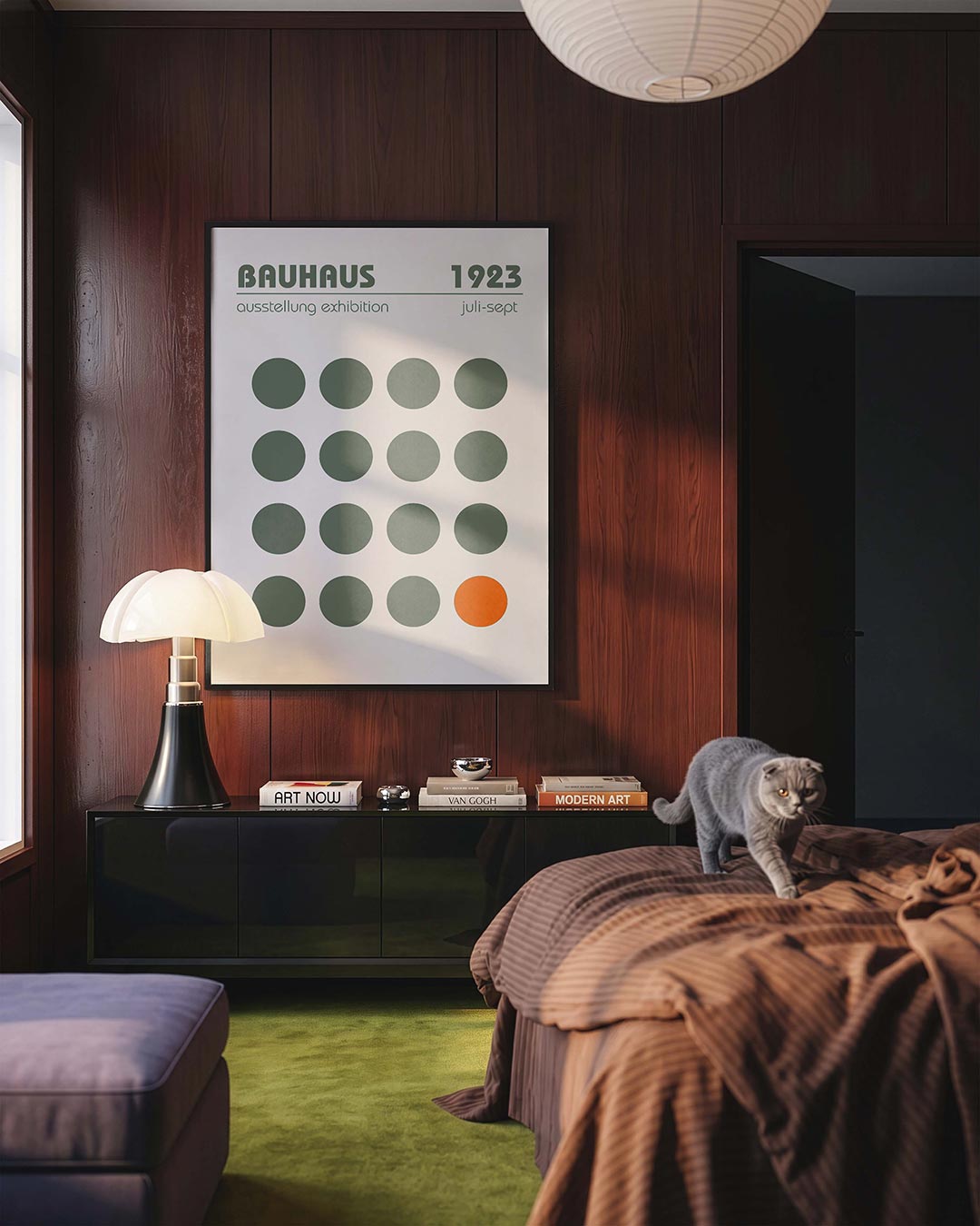 Cirkelpatroon en kleur Poster