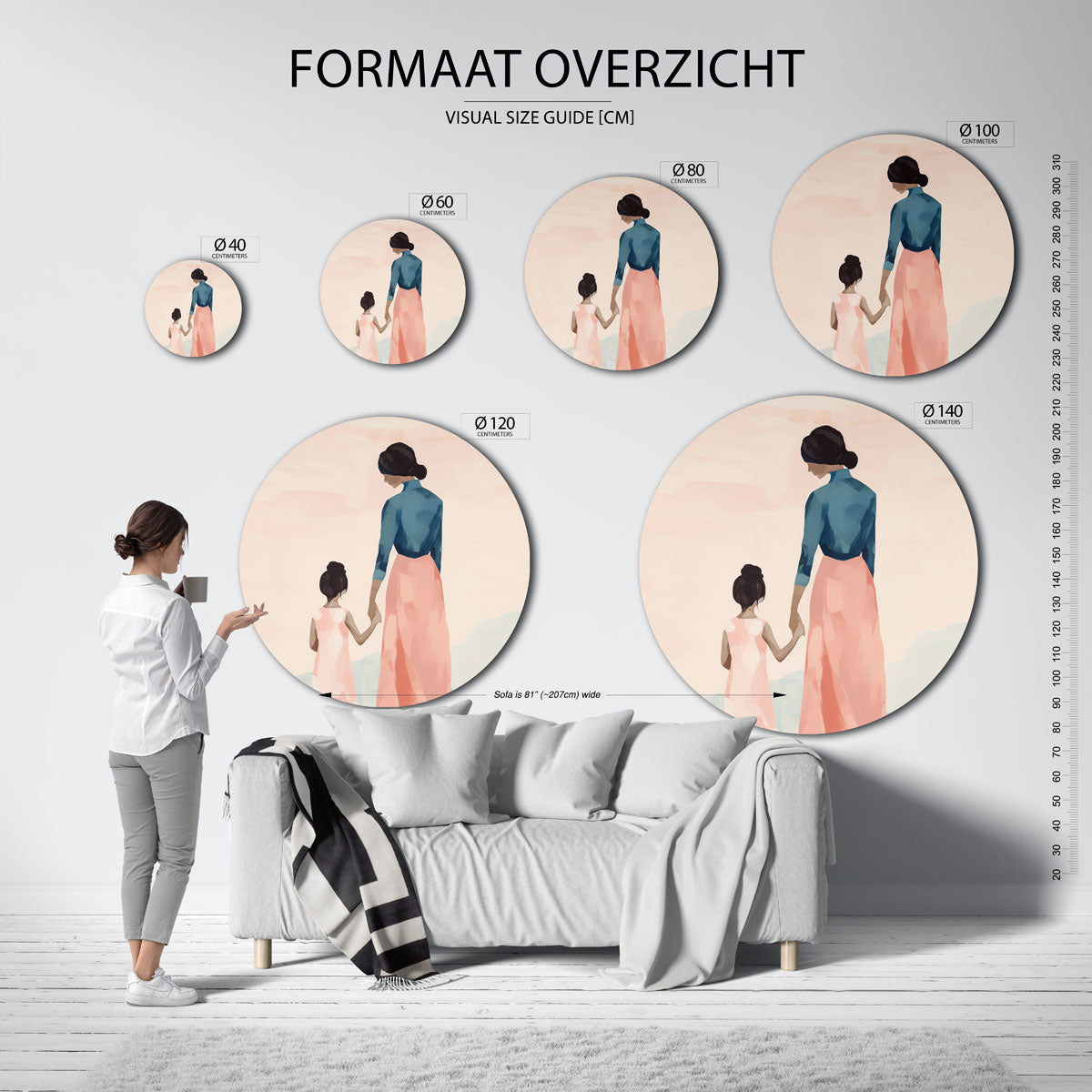 Moeder en kind Muurcirkel