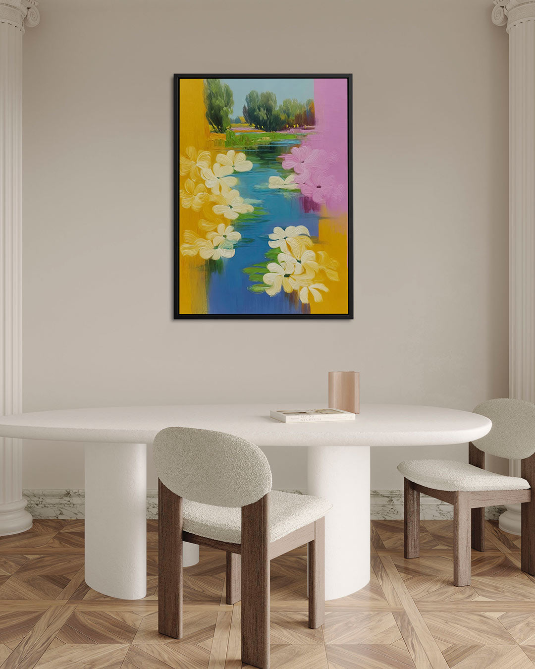 Bloemenlandschap Kunstwerk