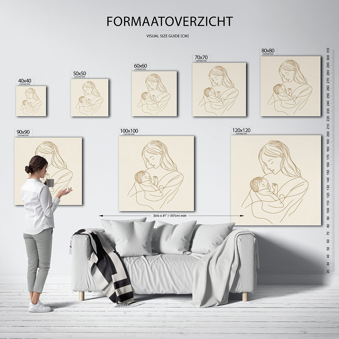Lijntekening Kunstwerk