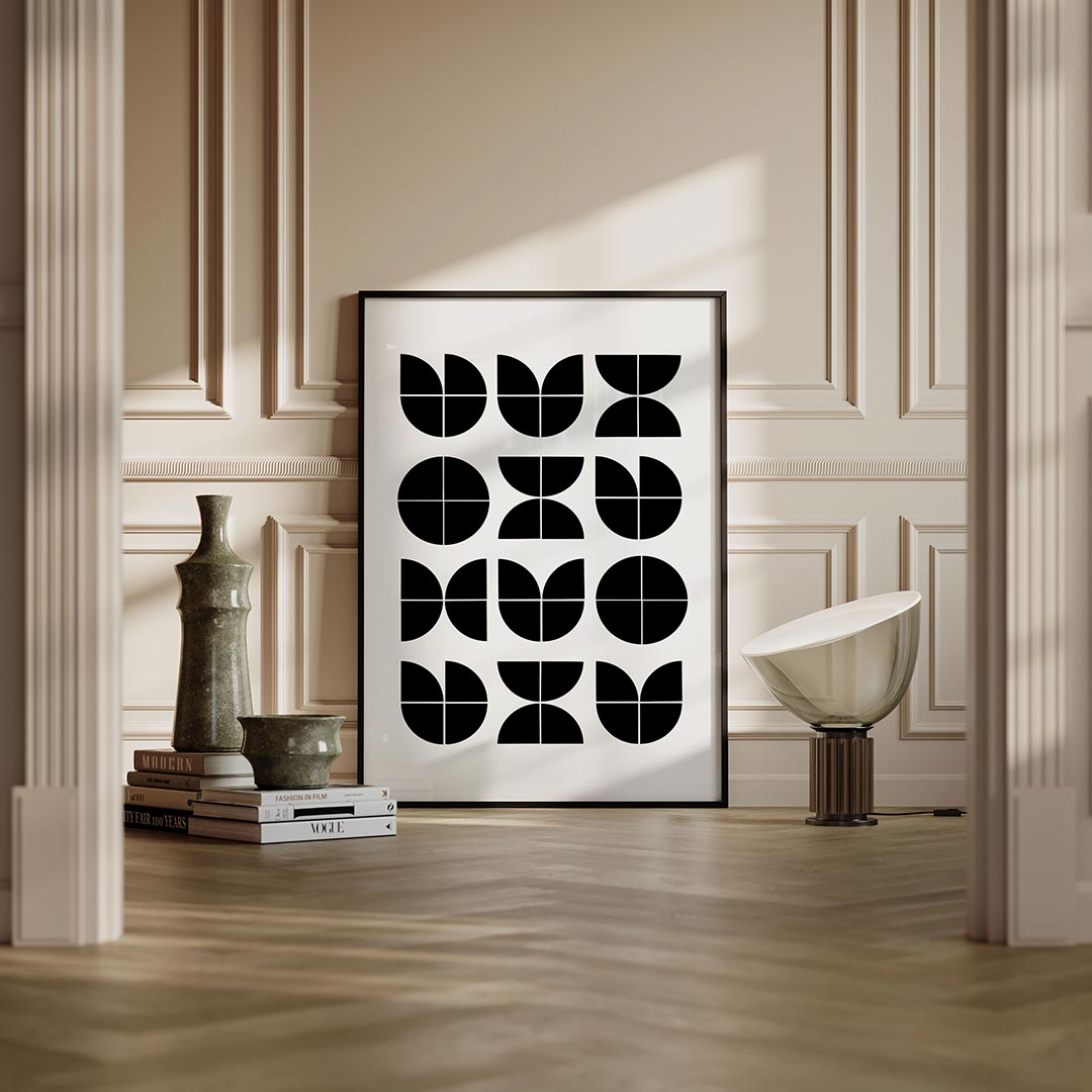 Vormritme en balans Poster